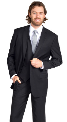 Black Modern Fit Suit